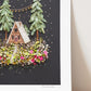 "A-Frame" Flower Print