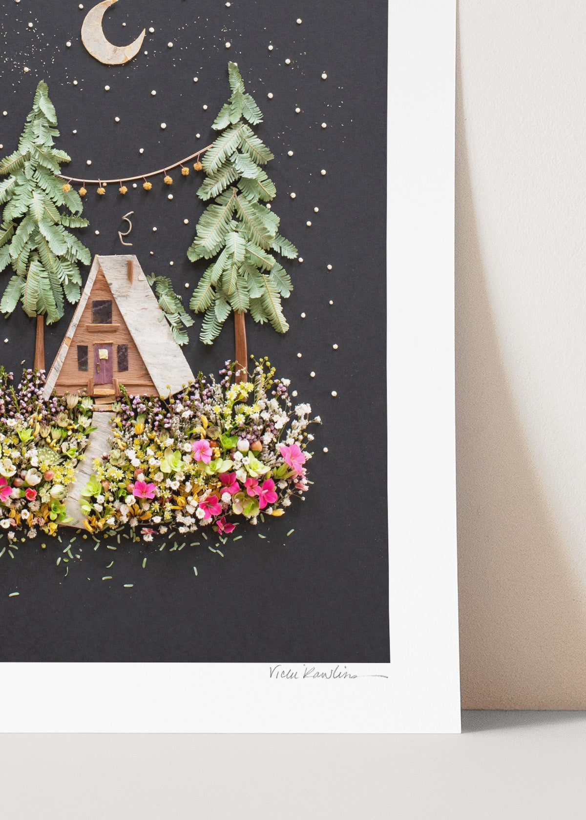 "A-Frame" Flower Print