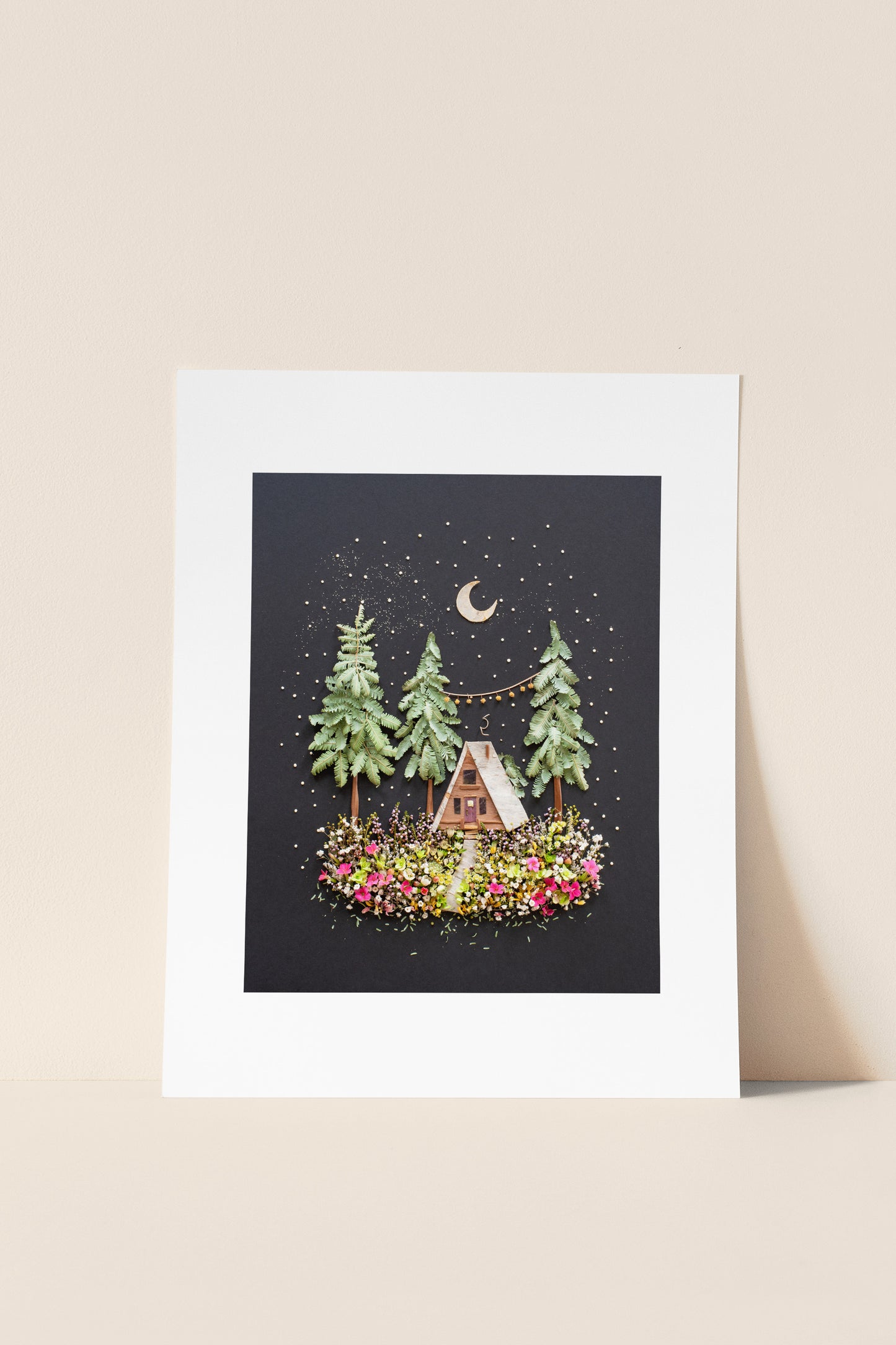 "A-Frame" Flower Print