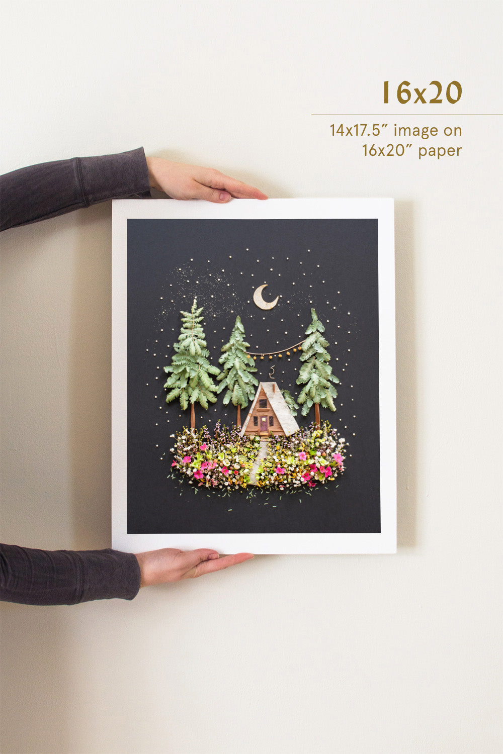 "A-Frame" Flower Print