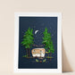 "Adventure Awaits" Flower Print