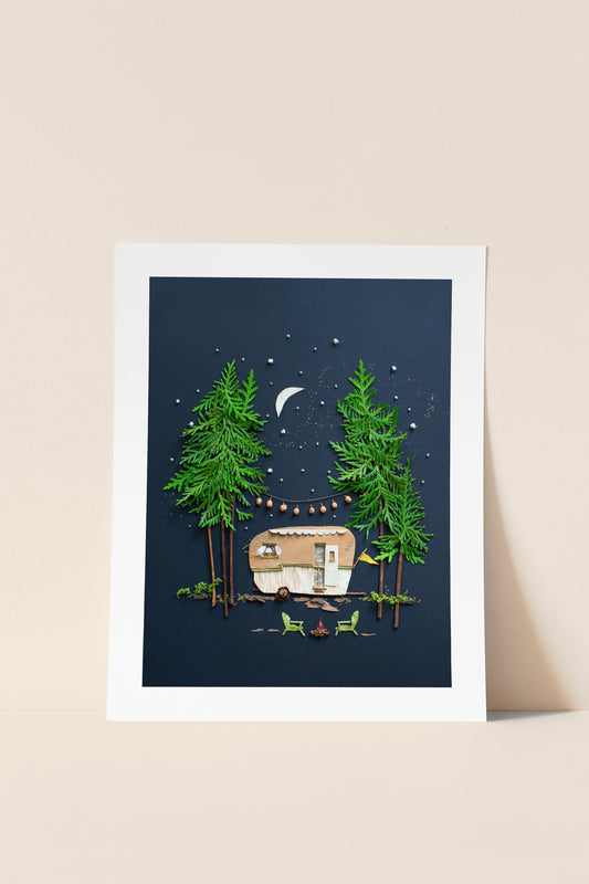 "Adventure Awaits" Flower Print