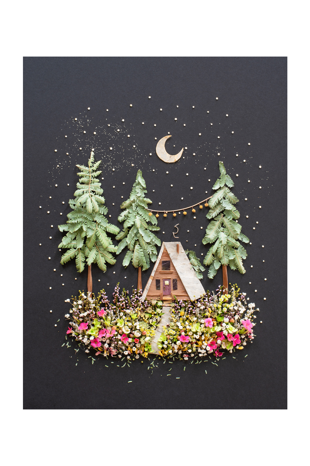 "A-Frame" Flower Print