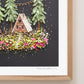 "A-Frame" Flower Print