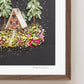 "A-Frame" Flower Print