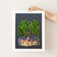 "Afterglow" Flower Print