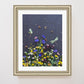 "Among the Flowers" Flower Print
