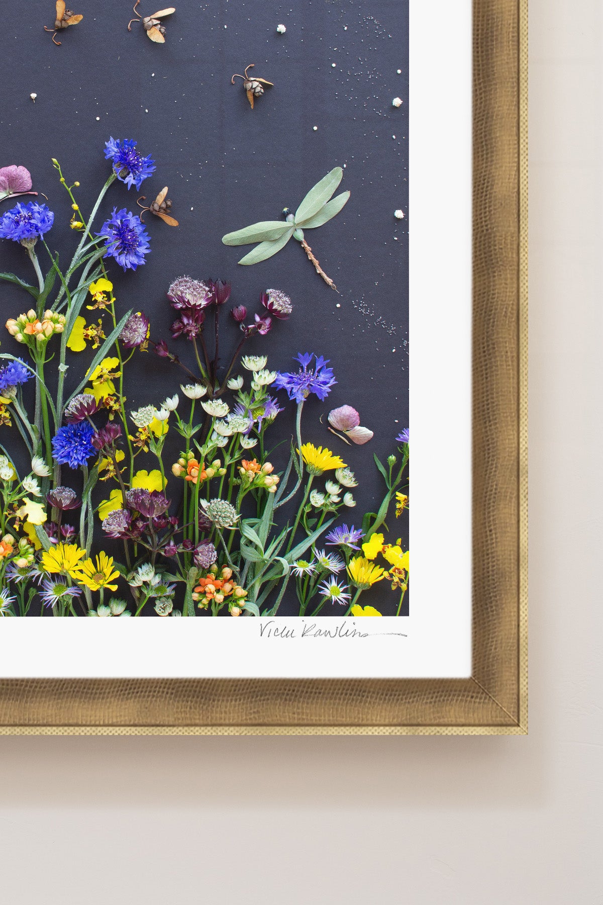 "Among the Flowers" Flower Print