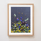 "Among the Flowers" Flower Print