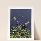 "Among the Flowers" Flower Print