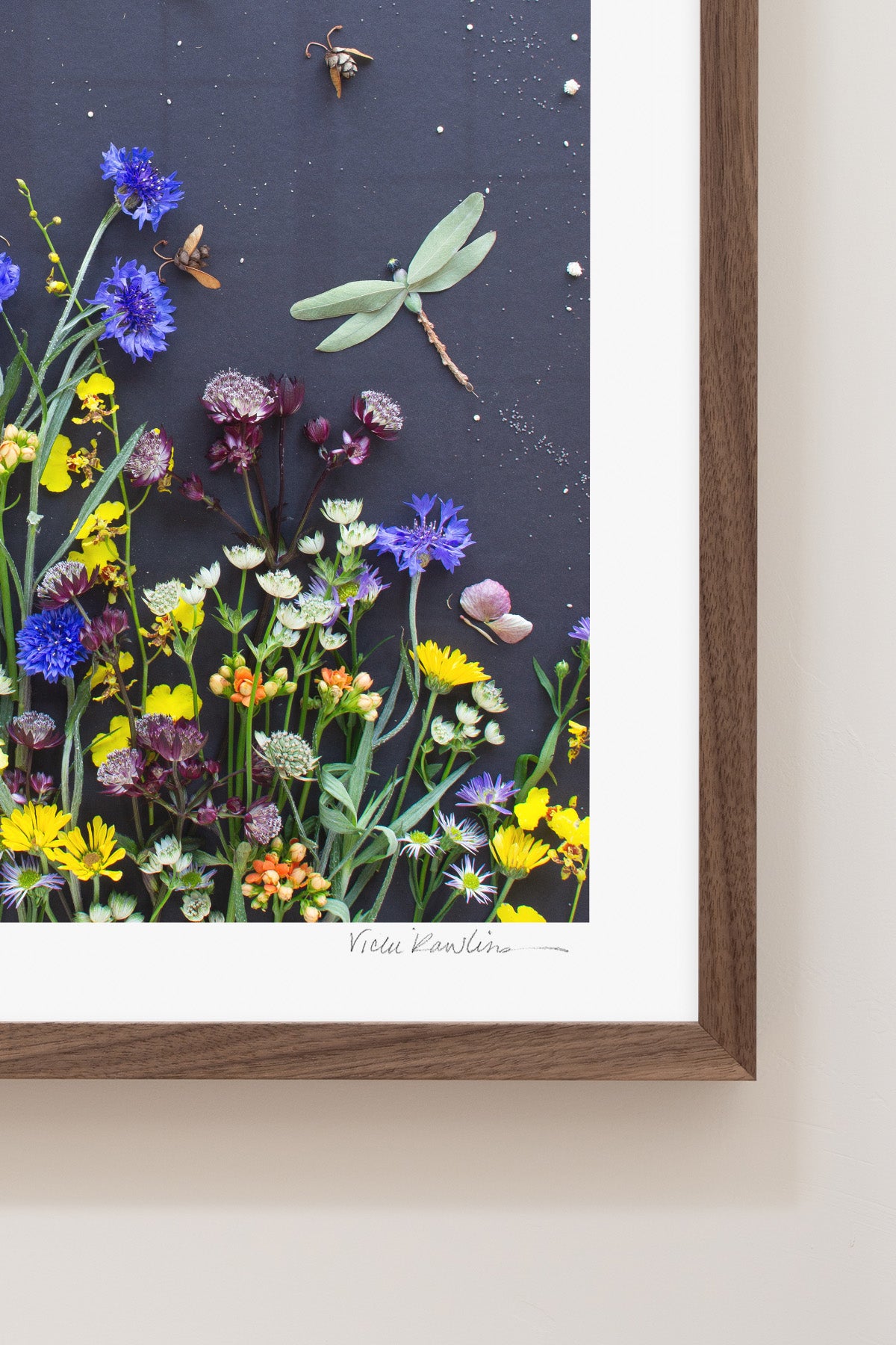 "Among the Flowers" Flower Print