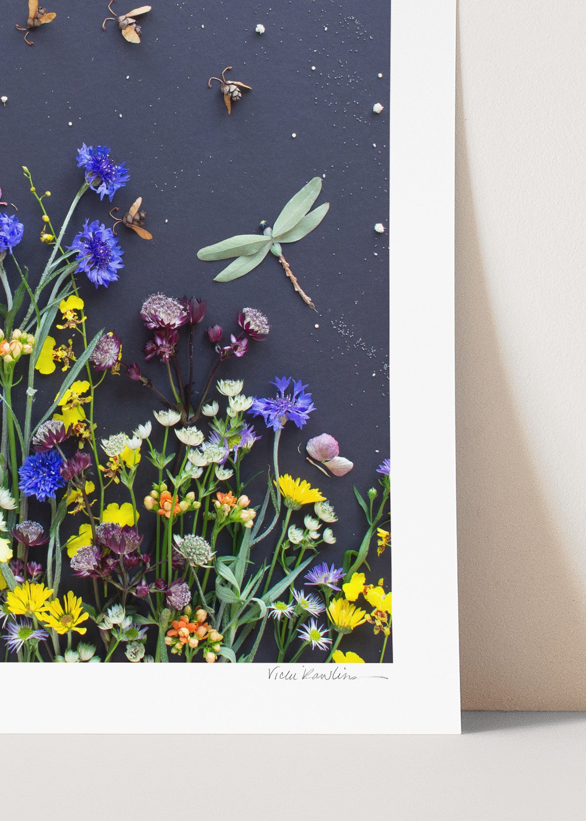 "Among the Flowers" Flower Print