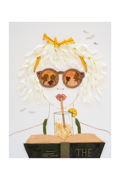 "Beach Read" Flower Print