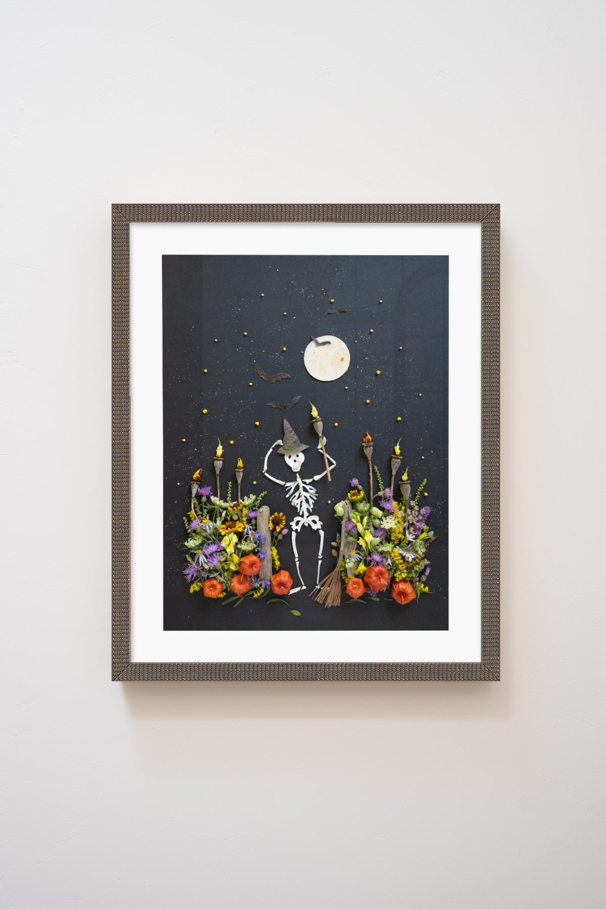 "Bones" Flower Print