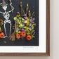 "Bones" Flower Print