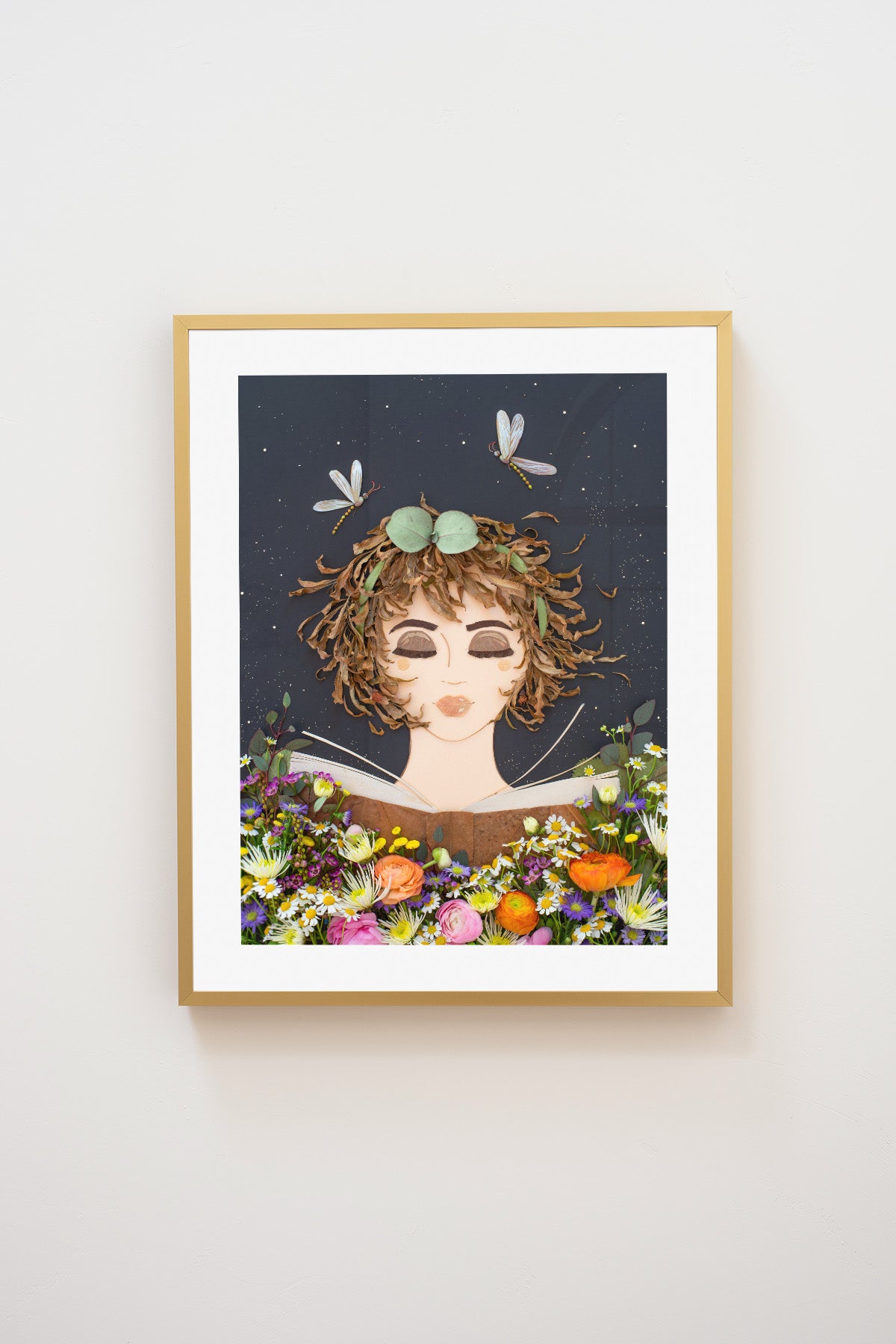 "Book Worm" Flower Print