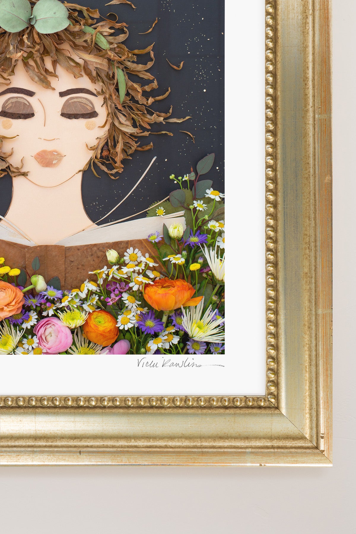 "Book Worm" Flower Print