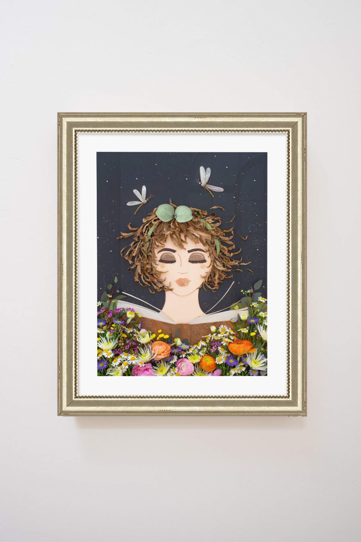 "Book Worm" Flower Print