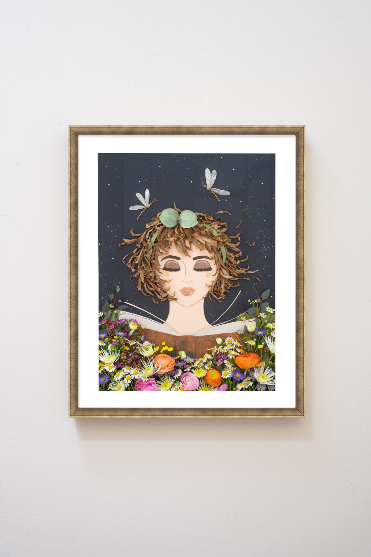 "Book Worm" Flower Print