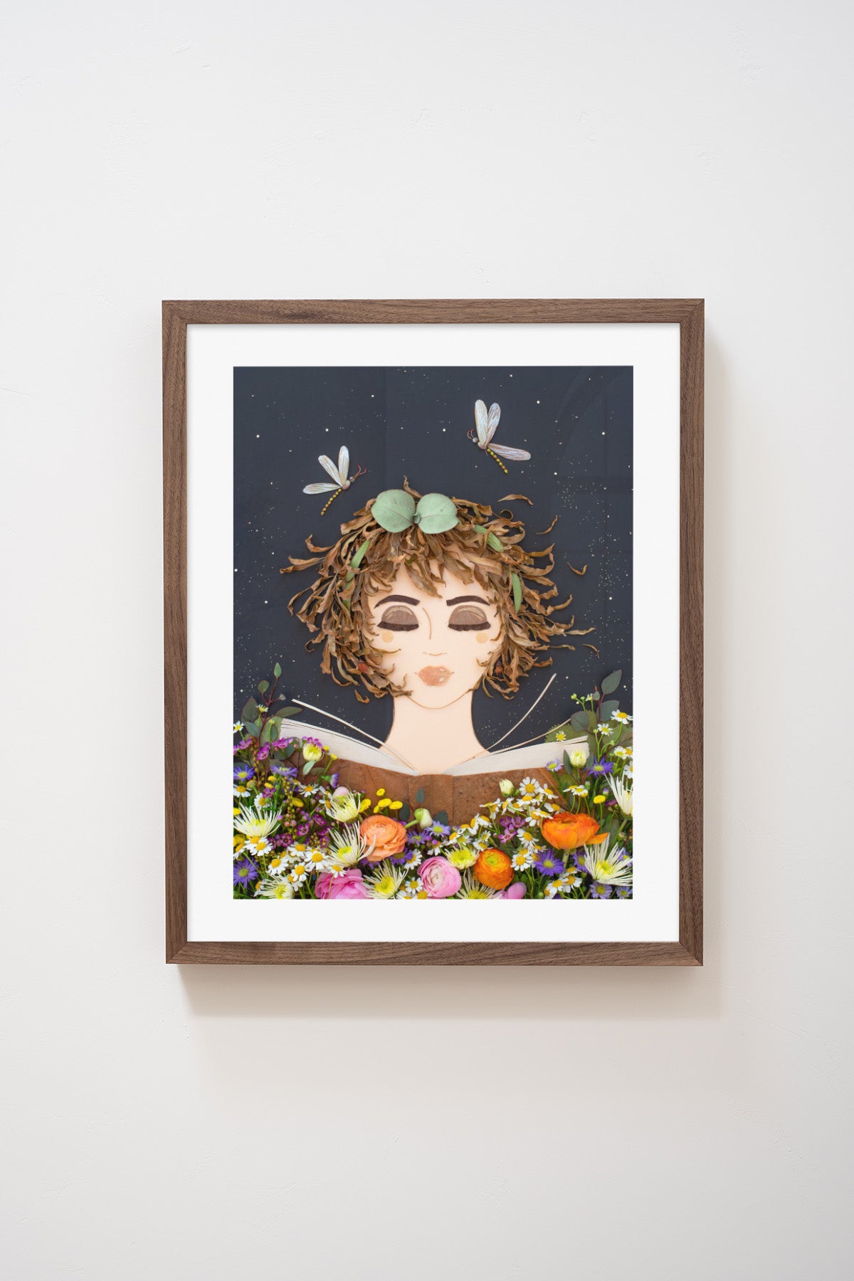 "Book Worm" Flower Print