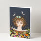 "Book Worm" Greeting Card