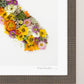 "California" Flower Print