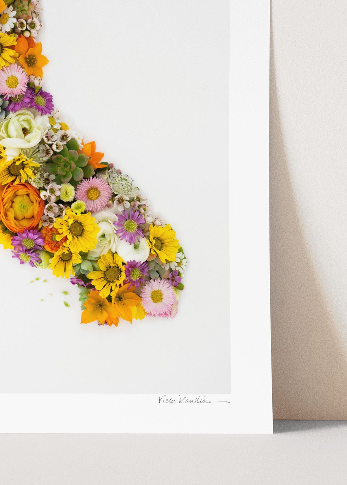 "California" Flower Print
