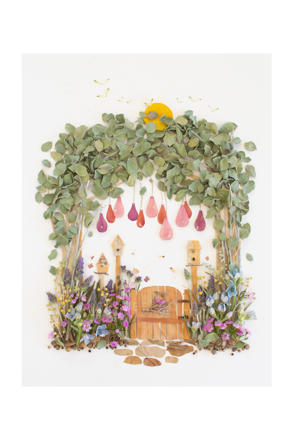 "Cottage Garden" Flower Print