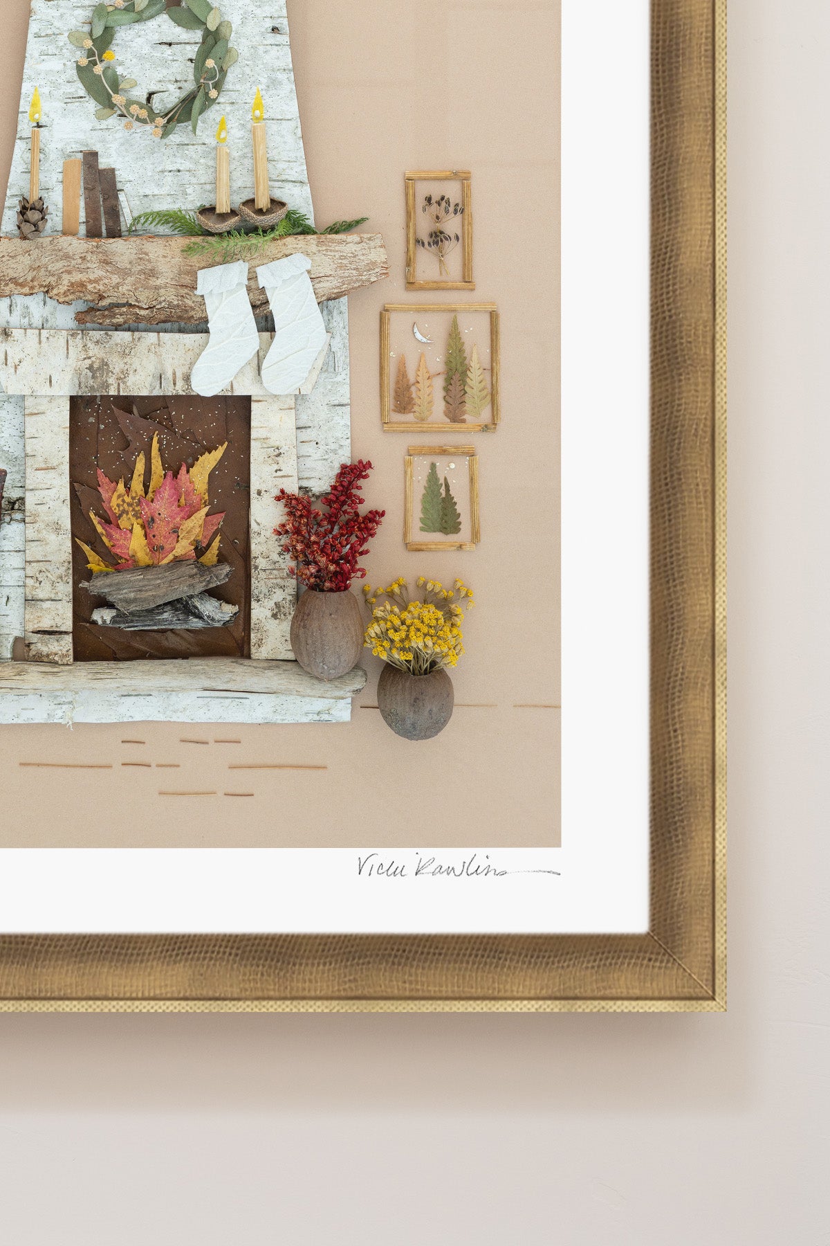 "Cozy Christmas" Flower Print