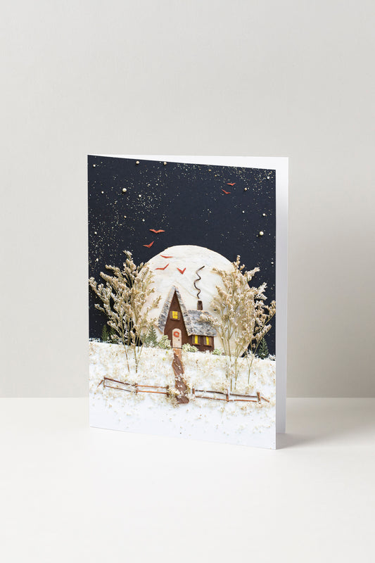 "December Moon" Greeting Card