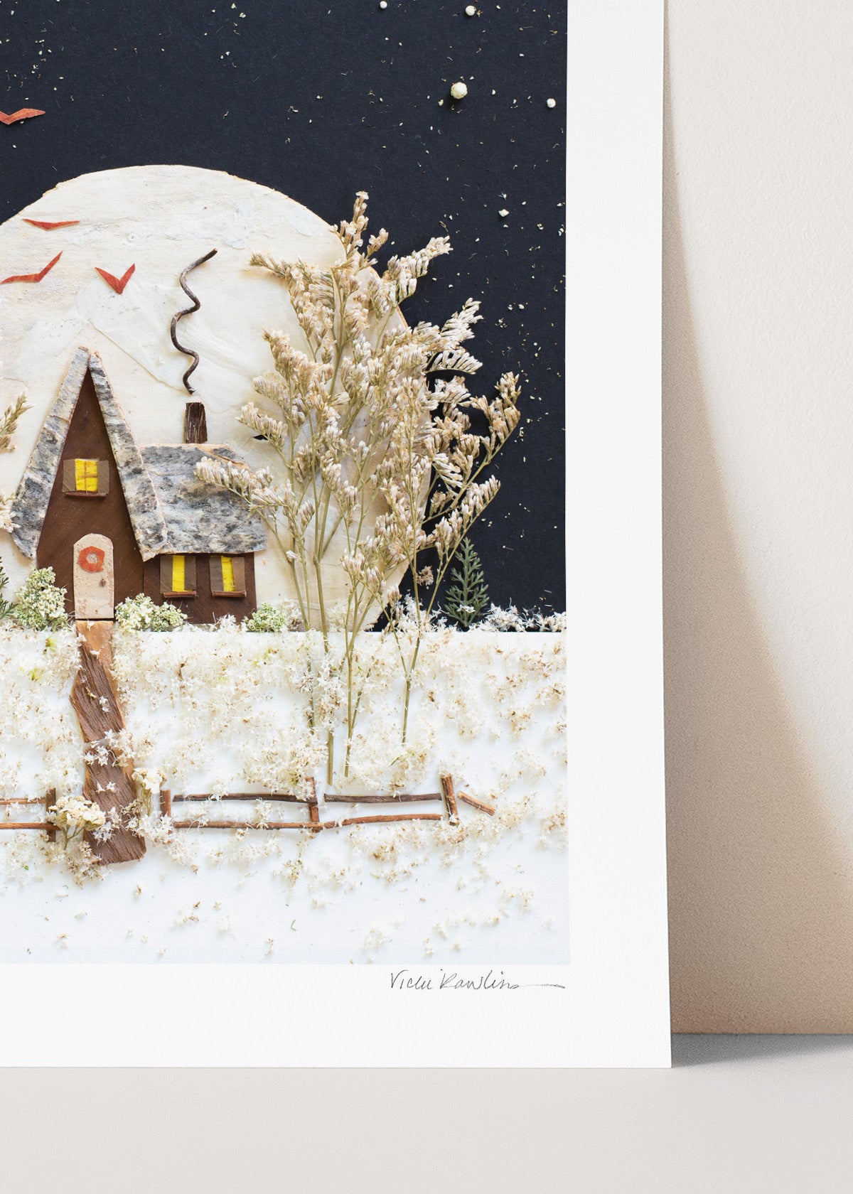 "December Moon" Flower Print