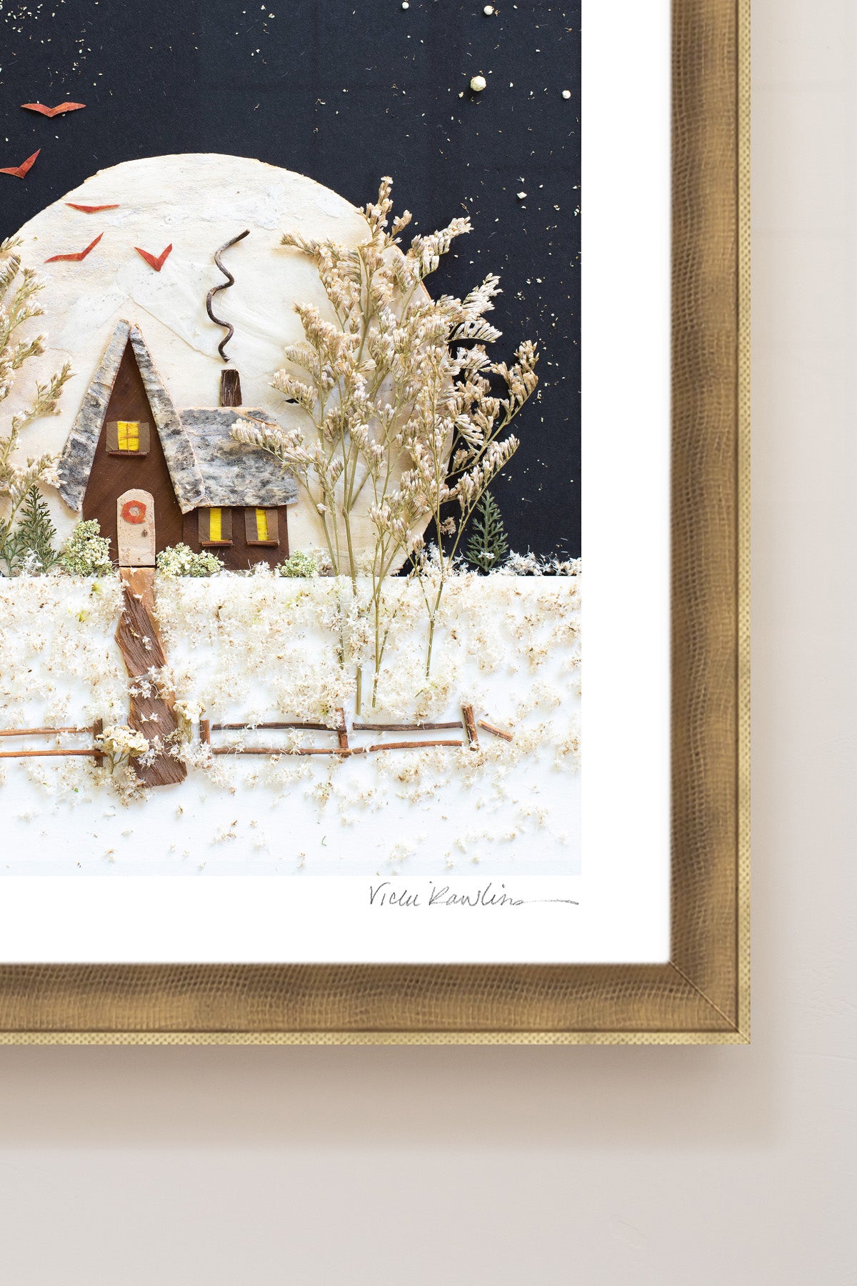 "December Moon" Flower Print