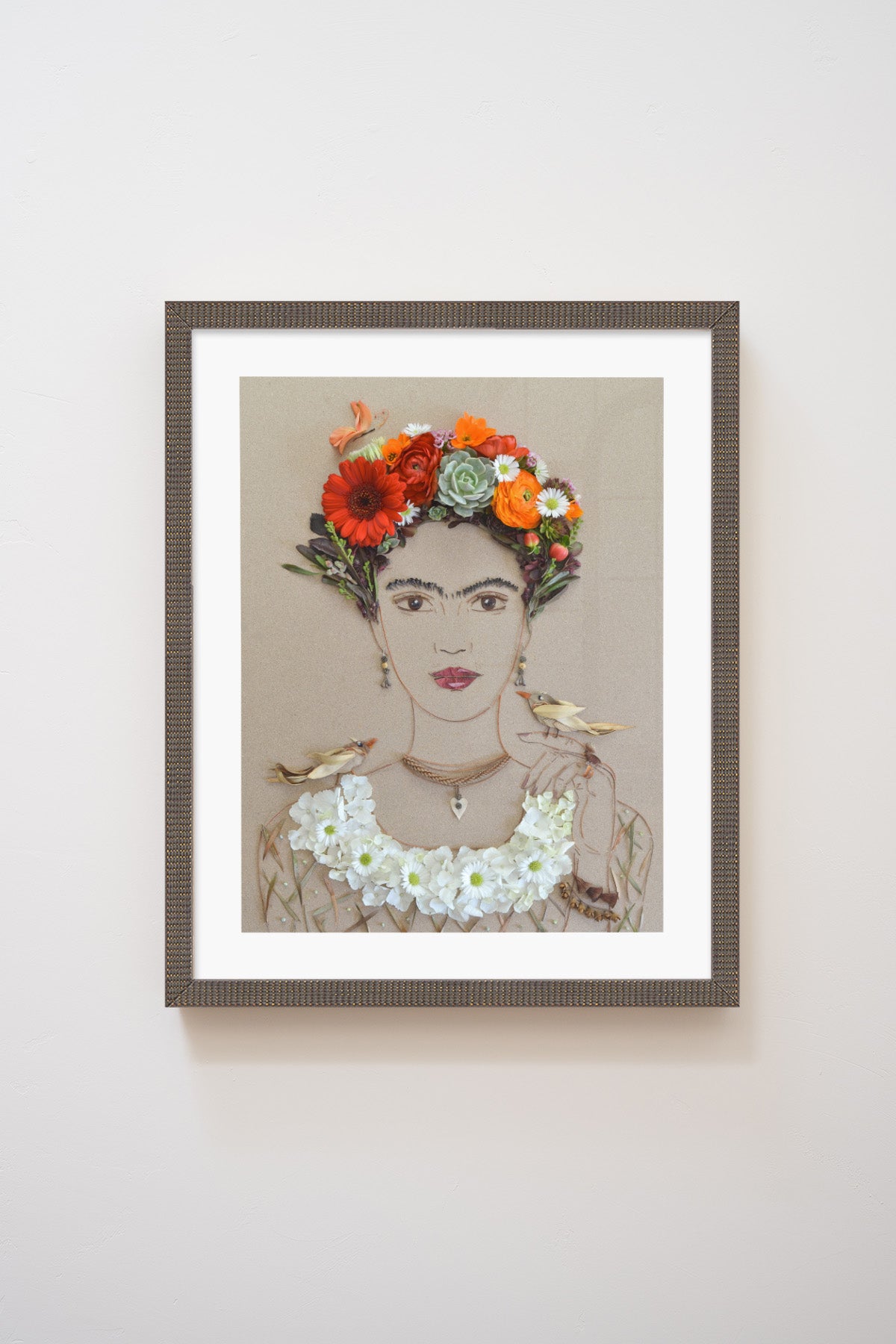 "Feathered Friends Frida" Flower Print