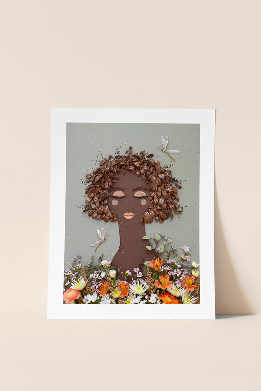"Feed Your Soul" Flower Print