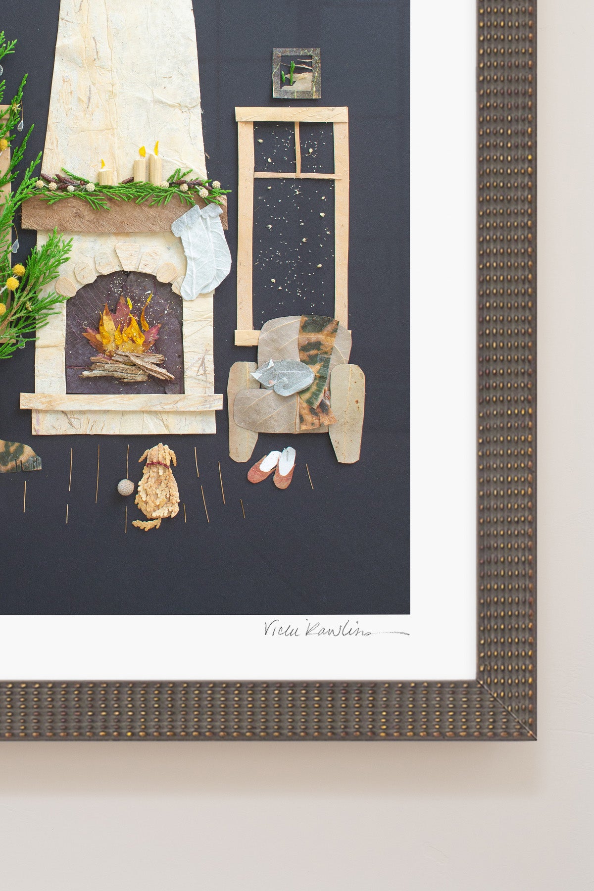 "Fireside Friends" Flower Print