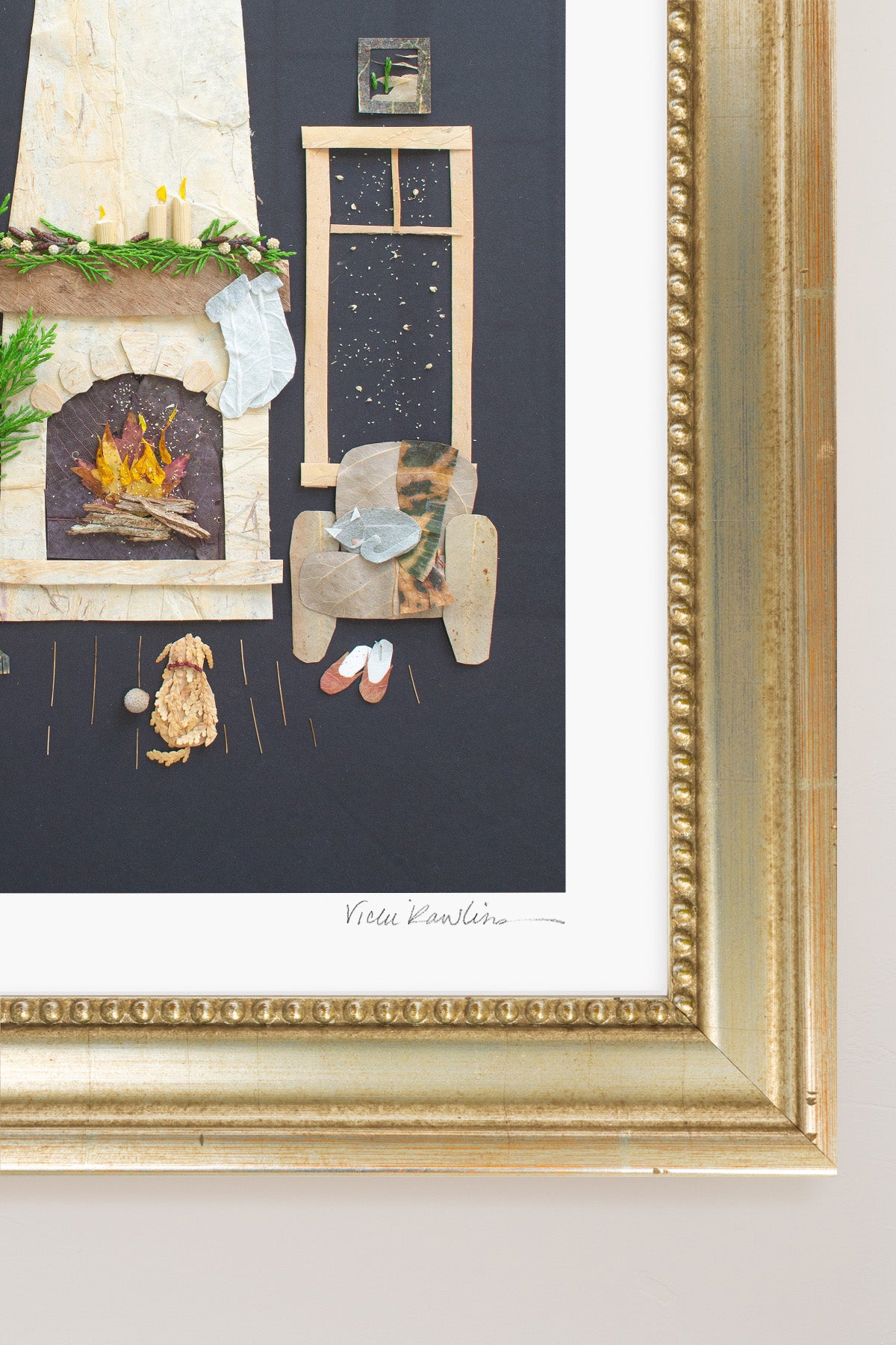 "Fireside Friends" Flower Print