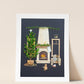 "Fireside Friends" Flower Print