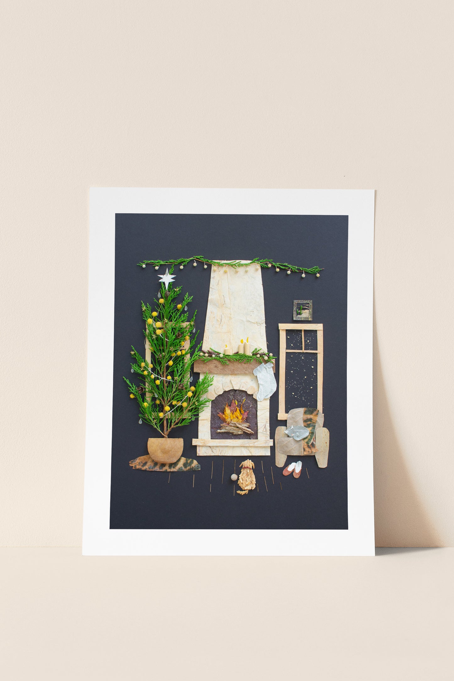 "Fireside Friends" Flower Print