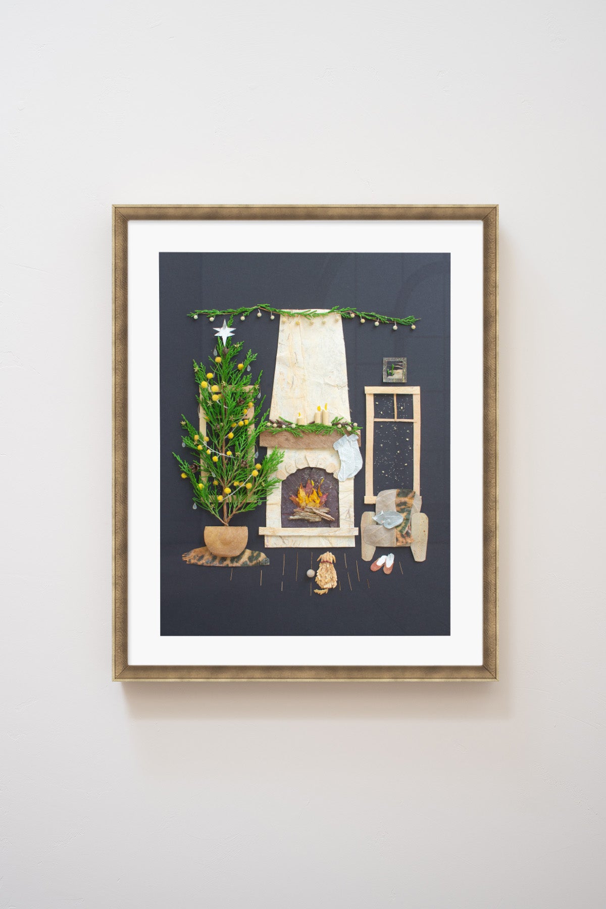 "Fireside Friends" Flower Print