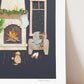 "Fireside Friends" Flower Print