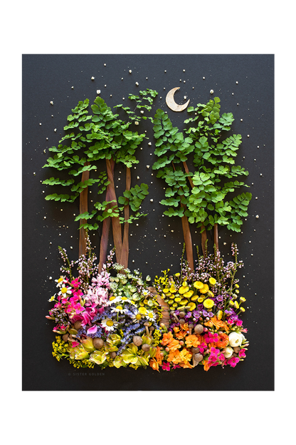 "Forest Bathing" Flower Print