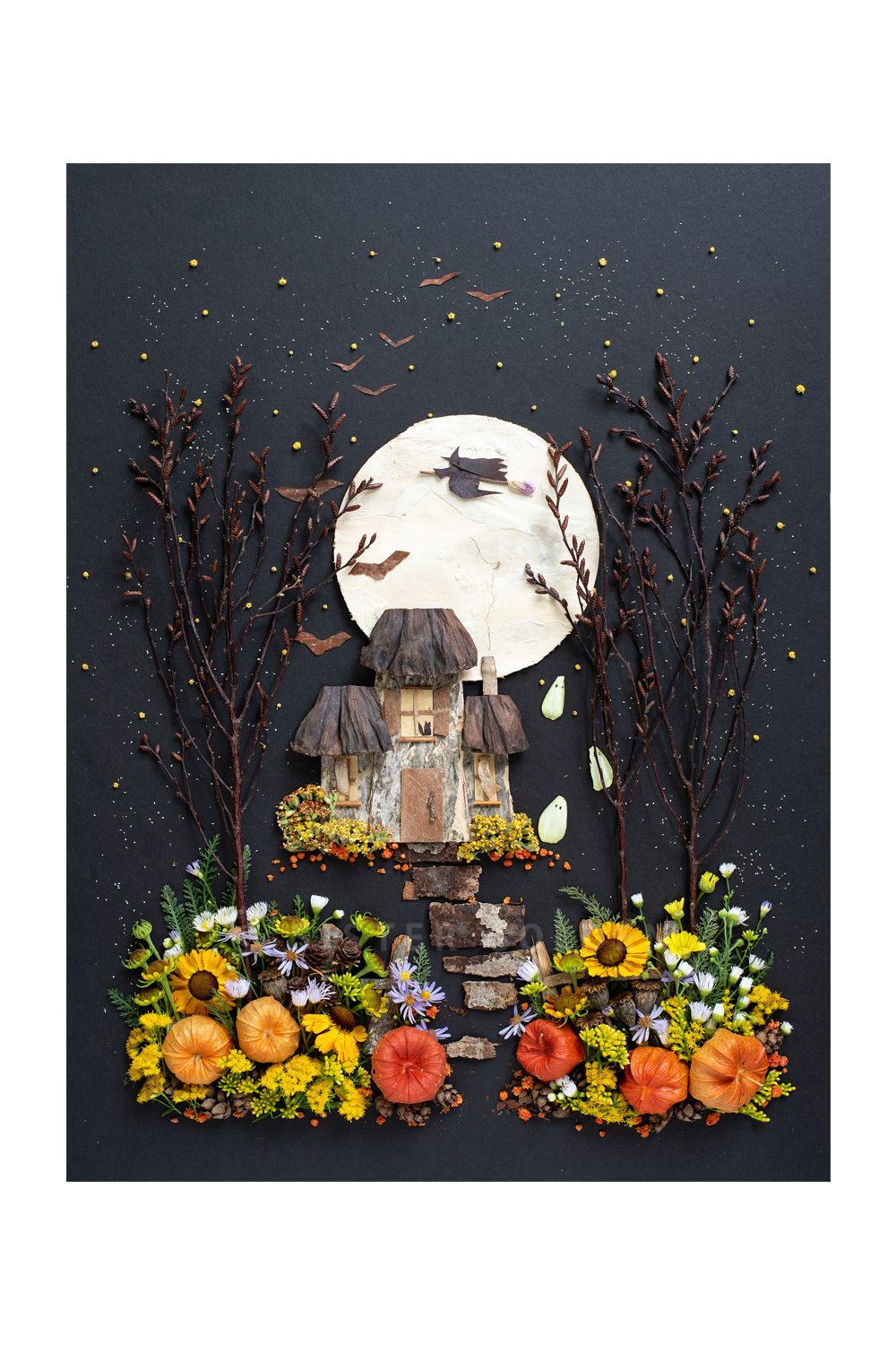 "Ghost Manor" Flower Print