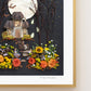 "Ghost Manor" Flower Print
