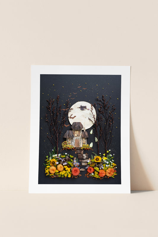 "Ghost Manor" Flower Print