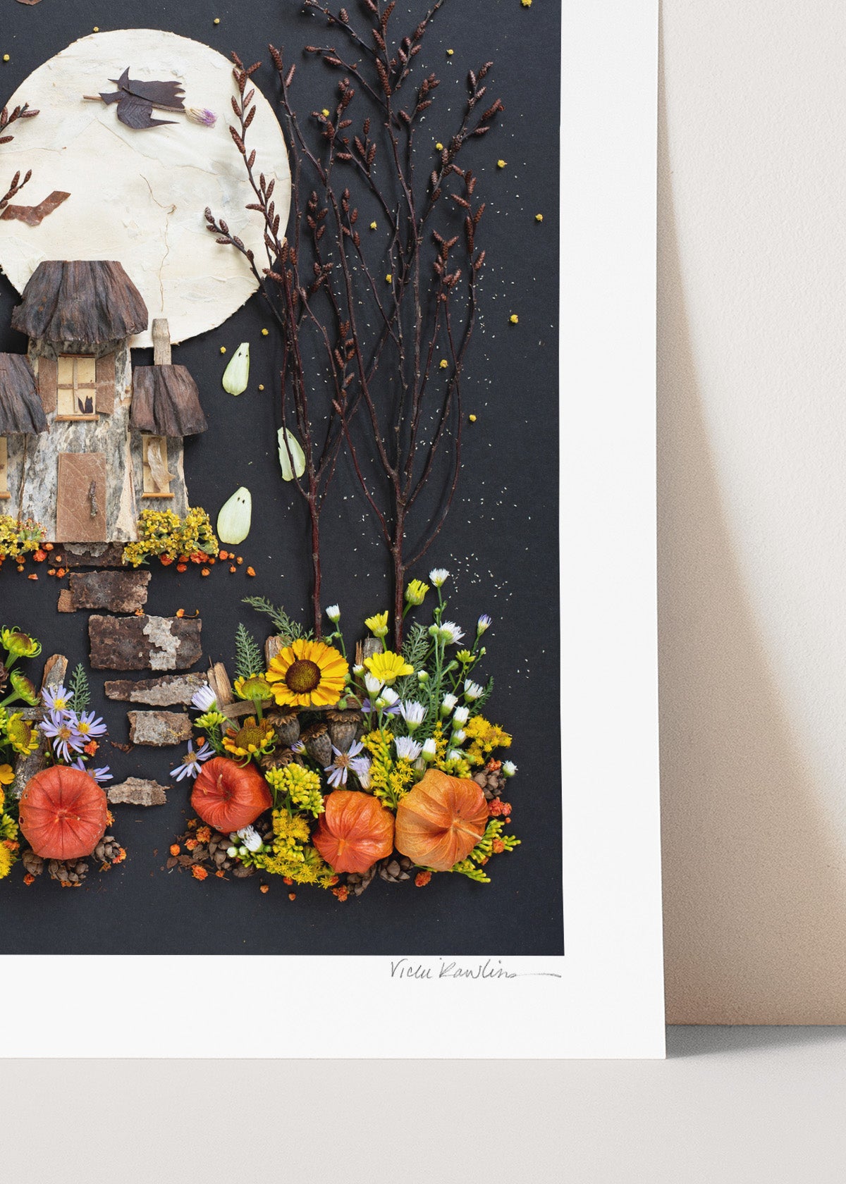 "Ghost Manor" Flower Print