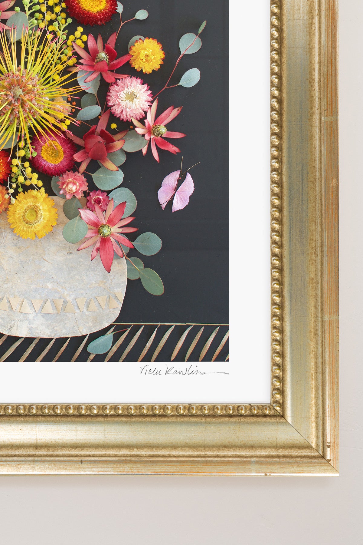 "Goldfinger" Flower Print