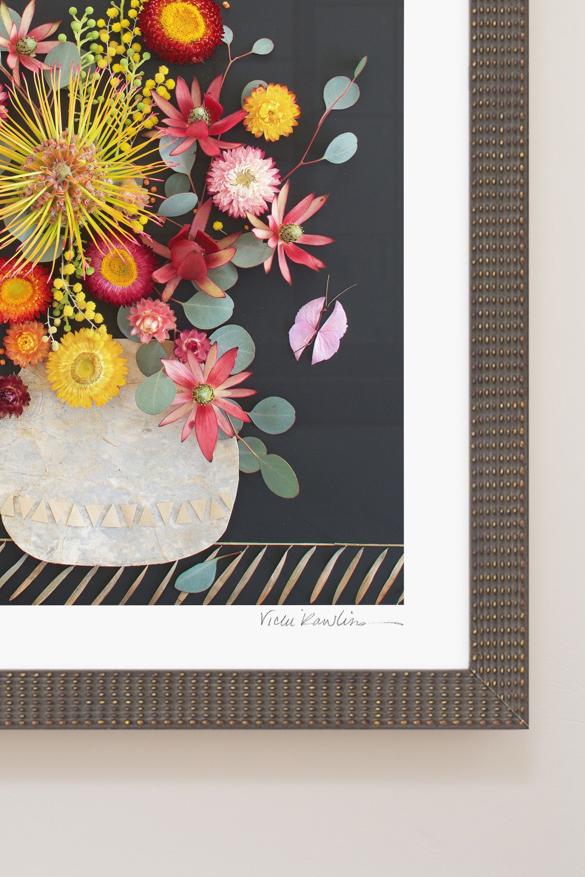 "Goldfinger" Flower Print