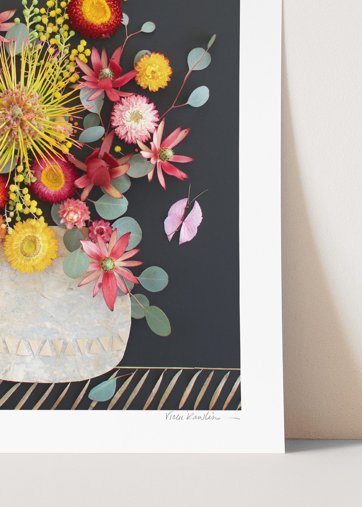 "Goldfinger" Flower Print