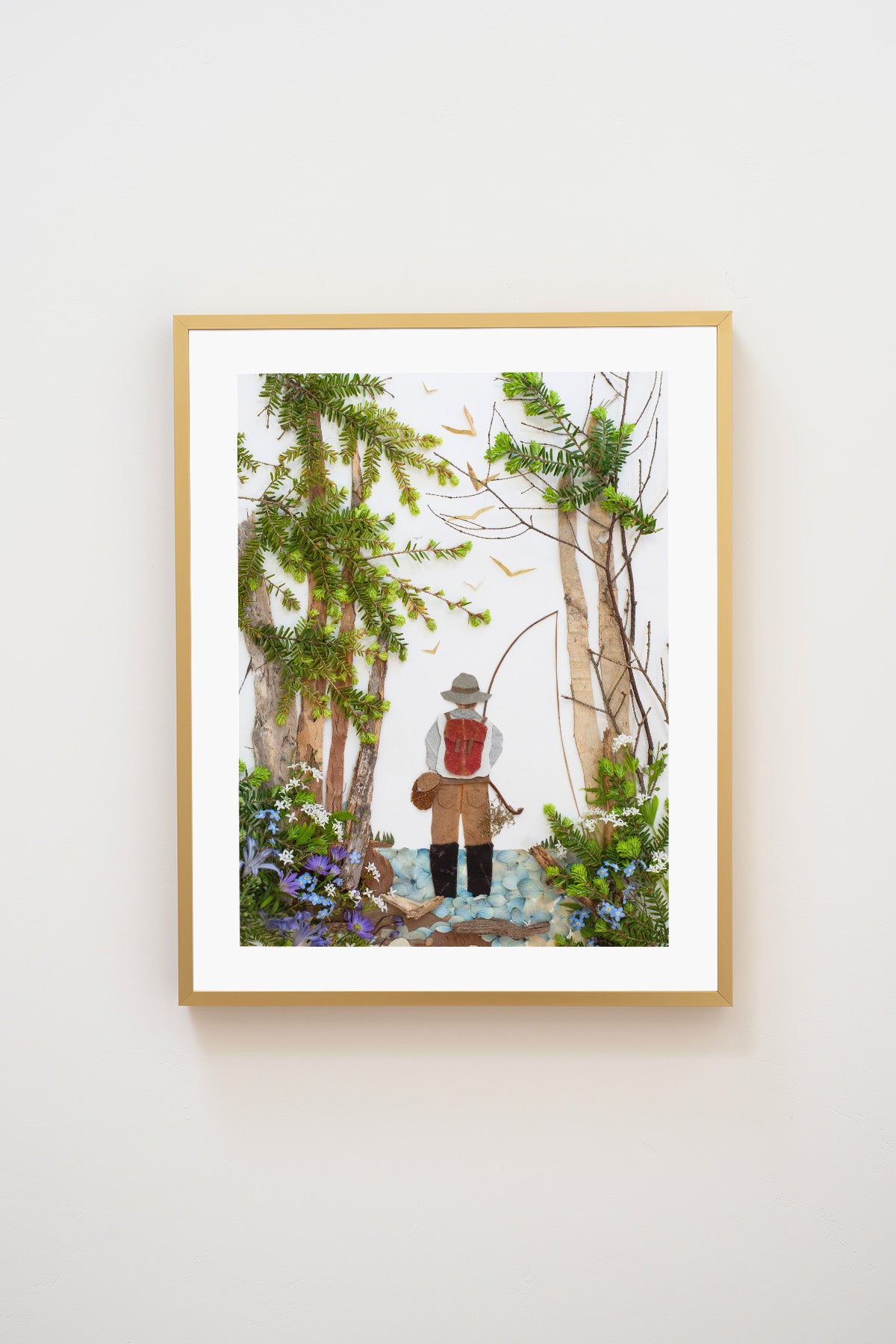 "Gone Fishin'" Flower Print