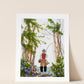 "Gone Fishin'" Flower Print